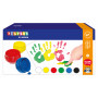 Playbox Fingermaling 6 farger 50ml - 6 stk