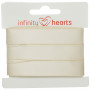 Infinity Hearts Satengbånd Dobbeltsidig 15mm 810 Natur - 5m