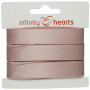 Infinity Hearts Satengbånd Dobbeltsidig 15mm 146 Rosa - 5m