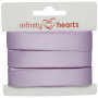 Infinity Hearts Satengbånd Dobbeltsidig 15mm 430 Lilla - 5m