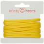 Infinity Hearts Satengbånd Dobbeltsidig 3mm 645 Gul - 5m