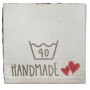 Label Vask 40 Grader Handmade Hvit - 1 stk