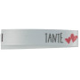 Label Tante Hvit - 1 stk