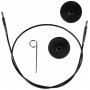 Drops Wire / Kabel til Utskiftbare Rundpinner Pro Romance 35cm (Blir 60cm inkl. pinner)