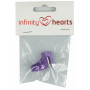 Infinity Hearts Ring med trådskjærer Ass. Farger - 1 stk