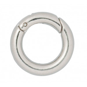 Bilde av Infinity Hearts O-ring/endeløs Ring Med Åpning Messing Sølv Ø18mm - 5
