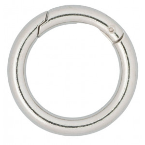 Bilde av Infinity Hearts O-ring/endeløs Ring Med Åpning Messing Sølv Ø28mm - 5