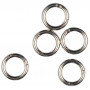 Infinity Hearts O-ring/Endeløs ring med Åpning Messing Sølv Ø20mm - 5 stk