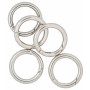 Infinity Hearts O-ring/Endeløs ring med Åpning Messing Sølv Ø38mm - 5 stk