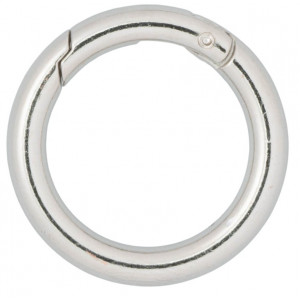 Bilde av Infinity Hearts O-ring/endeløs Ring Med Åpning Messing Sølv Ø30mm - 5