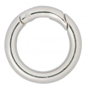 Bilde av Infinity Hearts O-ring/endeløs Ring Med Åpning Messing Sølv Ø25mm - 5