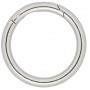 Infinity Hearts O-ring/Endeløs ring med Åpning Messing Sølv Ø50mm - 5 stk