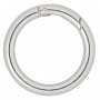 Infinity Hearts O-ring/Endeløs ring med Åpning Messing Sølv Ø45mm - 5 stk