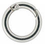 Infinity Hearts O-ring/Endeløs ring med Åpning Messing Sølv Ø23,5mm - 5 stk