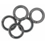 Infinity Hearts O-ring/Endeløs ring med Åpning Messing Gunmetal Ø23,5mm - 5 stk