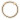 Infinity Hearts O-ring/ring uten ende med åpning Messing lys gull Ø35mm - 5 stk