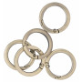 Infinity Hearts O-ring/Endeløs ring med Åpning Messing Antikk bronse Ø30mm - 5 stk