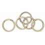 Infinity Hearts O-ring/Endeløs ring med Åpning Messing Antikk bronse Ø37,6mm - 5 stk