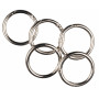 Infinity Hearts O-ring/Endeløs ring med Åpning Messing Sølv Ø37,6mm - 5 stk
