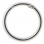 Infinity Hearts O-ring/Endeløs ring med Åpning Messing Sølv Ø43,6mm - 5 stk