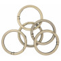Infinity Hearts O-ring/Endeløs ring med Åpning Messing Antikk bronse Ø43,6mm - 5 stk