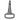 Infinity Hearts Karabinhake med D-ring Messing Gunmetal 50mm - 1 stk