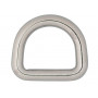 Infinity Hearts D-ring Messing Sølv 16x16mm - 5 stk.