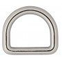 Infinity Hearts D-ring Messing Sølv 25x25mm - 5 stk.