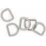 Infinity Hearts D-ring Messing Sølv 19x19mm - 5 stk.