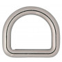 Infinity Hearts D-ring Messing Sølv 19x19mm - 5 stk.