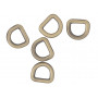 Infinity Hearts D-Ring Messing Antikk bronse 10x10mm - 5 stk