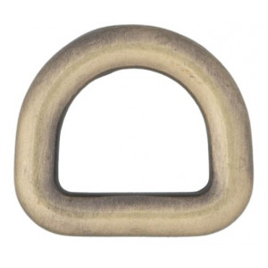 Bilde av Infinity Hearts D-ring Messing Antikk Bronse 10x10mm - 5 Stk