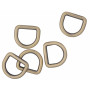 Infinity Hearts D-Ring Messing Antikk bronse 19x19mm - 5 stk