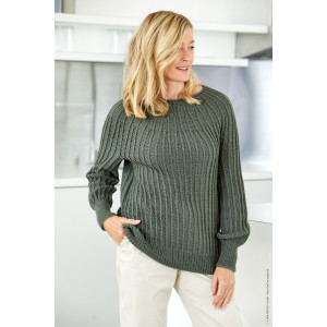 Cool Wool Sweater av Lana Grossa - Sweater med Rundt Bærestykke Str. 36/38 - 48/50