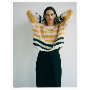 Lala Berlin Furry Sweater av Lana Grossa - Sweater Strikkeoppskrift Str. 36/38 - 40/42