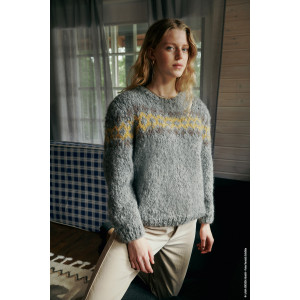 Lana Berlin Furry Sweater av Lana Grossa - Sweater Strikkeoppskrift Str. 36/38 - 40/42