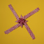Vivi Gade Stjernestrimler Blomster Rød/Hvit 44-86cm 15-25mm Diameter 6,5-11,5cm - 60 stk