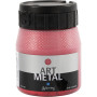 Hobbymaling Metallic, lava rød, 250 ml/ 1 fl.