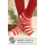 Christmas Slippers by DROPS Design - Tøfler Filtet Strikkeoppskrift str. 35 - 44