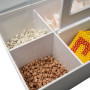 Infinity Hearts Hobby Toolbox med håndtak og lokk i plast hvit 32,5x13,5x15,4cm