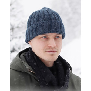 Icebound Hat by DROPS Design - Lue Strikkeoppskrift str. S/M - L/XL