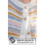 Pastel Spring Cardigan by DROPS Design - Cardigan Strikkeoppskrift str. S - XXXL