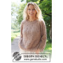 Sommarfin Sweater by DROPS Design - Genser Strikkeoppskrift str. S - XXXL