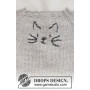 Meow Meow Sweater by DROPS Design - Baby Genser Strikkeoppskrift str. 0/1 mdr - 3/4 år