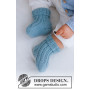Dream in Blue Socks by DROPS Design - Baby Sokker Strikkeoppskrift str. 1/3 mdr - 3/4 år