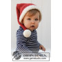 Sleepy Santa Hat by DROPS Design - Baby Nisselue Strikkeoppskrift str. 0/1 mdr -2 år