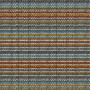Bomullsjersey m/strikkemønster 150cm 069 Gult mønster - 50cm