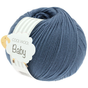 Bilde av Lana Grossa Cool Wool Baby Garn 263 Pudderblått