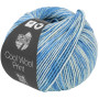 Lana Grossa Cool Wool Garn 6523 Neon blå / Myk blå
