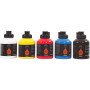 Akrylmaling, primær farger, halvblank, 5x500 ml/ 1 pk.
